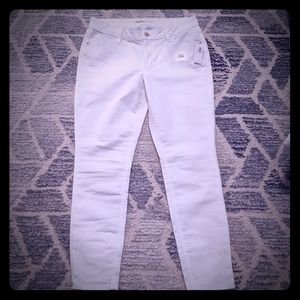Old Navy super Skinny White Jeans Ankle Length